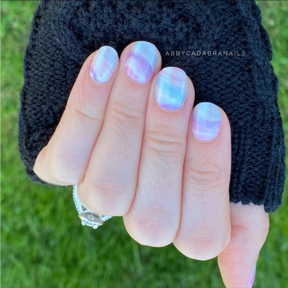 *Retired* Color Street: Cotton Candy Swirl | Pastel Pink Blue Duochrome Spring - Picture 6 of 14